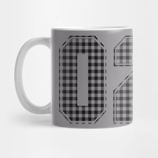 Plaid Number - 02 - Dark Mug